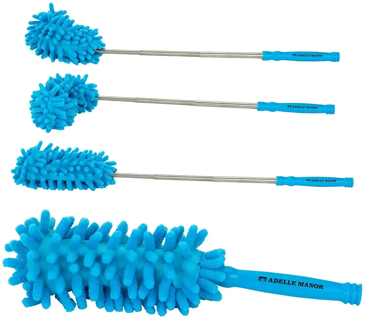 Easy Reach telescoping speed duster, a branded promotional cleaning tool extended to full reach