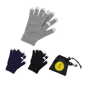 Easy Swipe Touch-Sensitive Glove With Drawstring Pouch