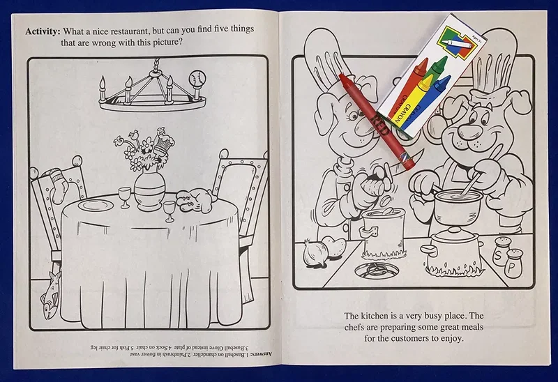 Eating Out Is Fun Coloring Book — view 3