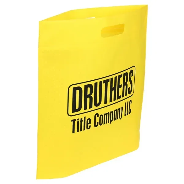 Promotional Echo 80GSM non-woven tote shown in both large and small sizes with logos