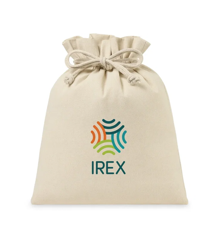Eco-conscious Canvas Drawstring Gift Bag - Large