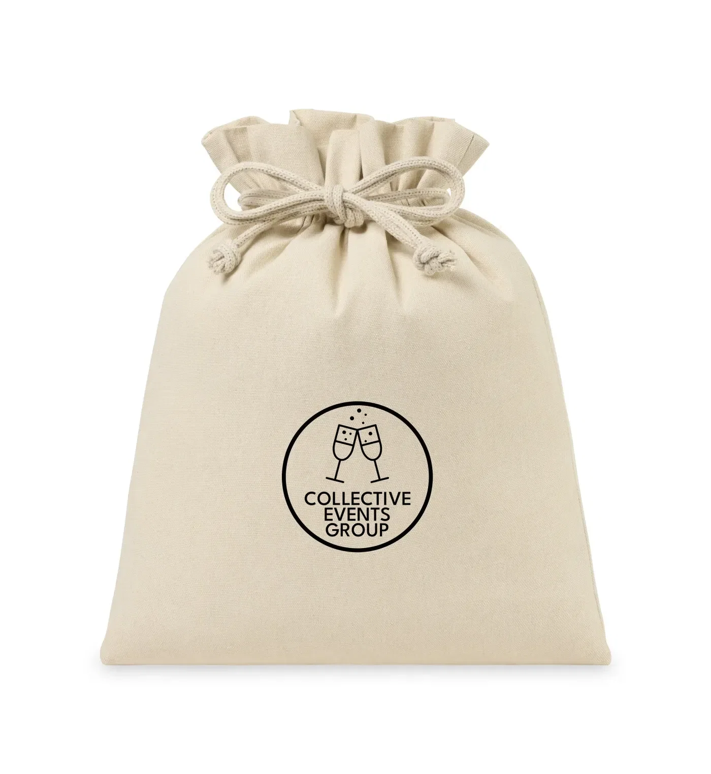 Eco-conscious Canvas Drawstring Gift Bag - Large — view 2