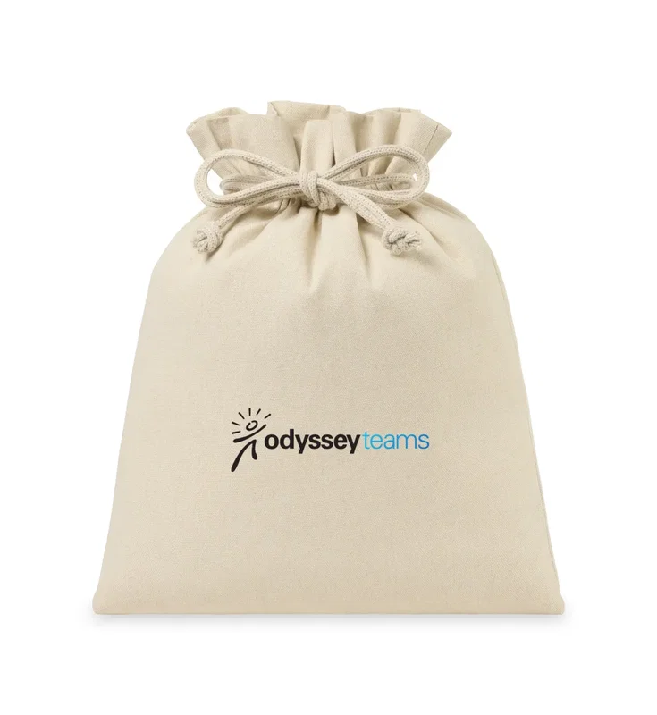 Eco-conscious Canvas Drawstring Gift Bag - Large — view 3