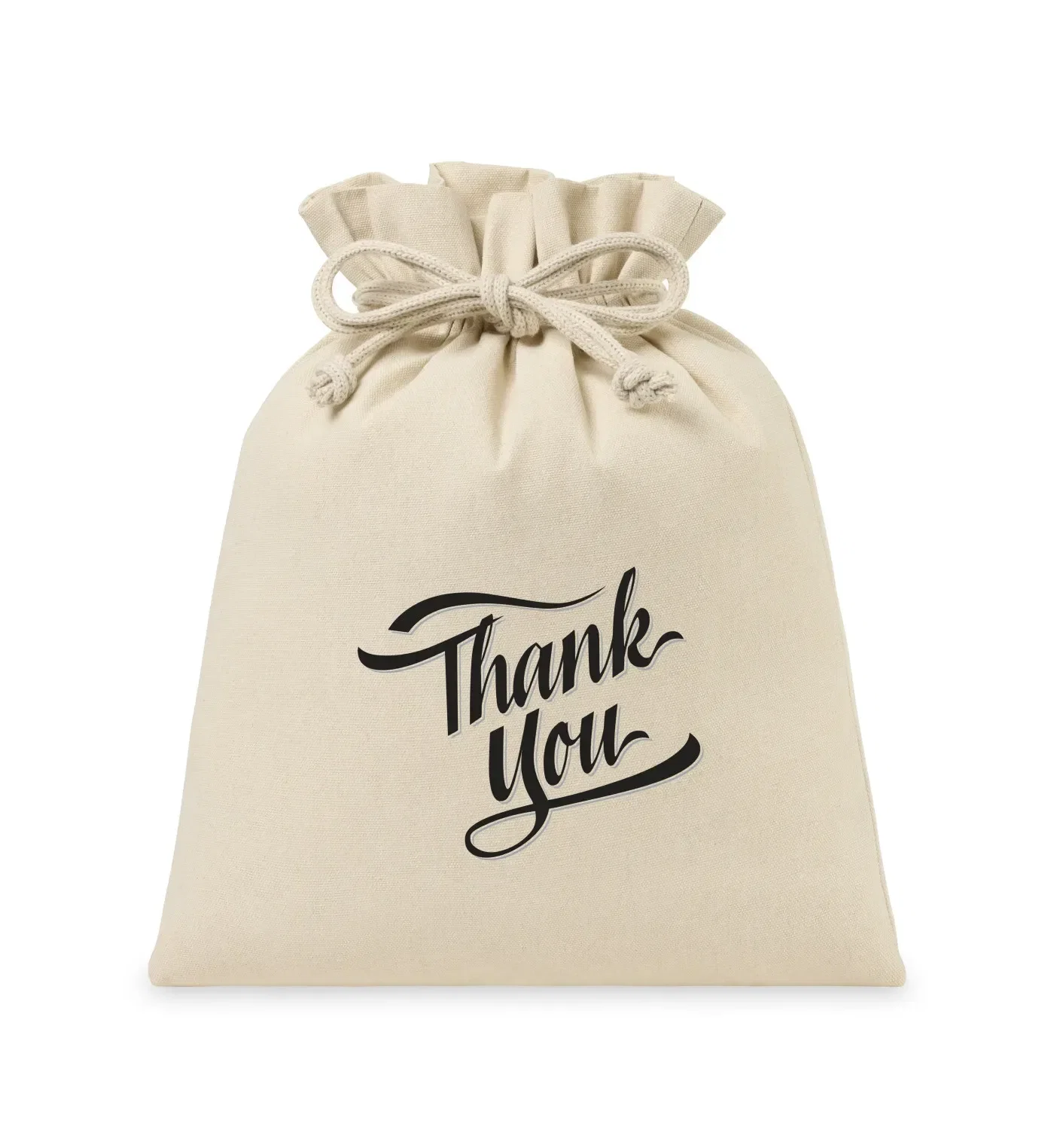 Eco-conscious Canvas Drawstring Gift Bag - Large — view 4