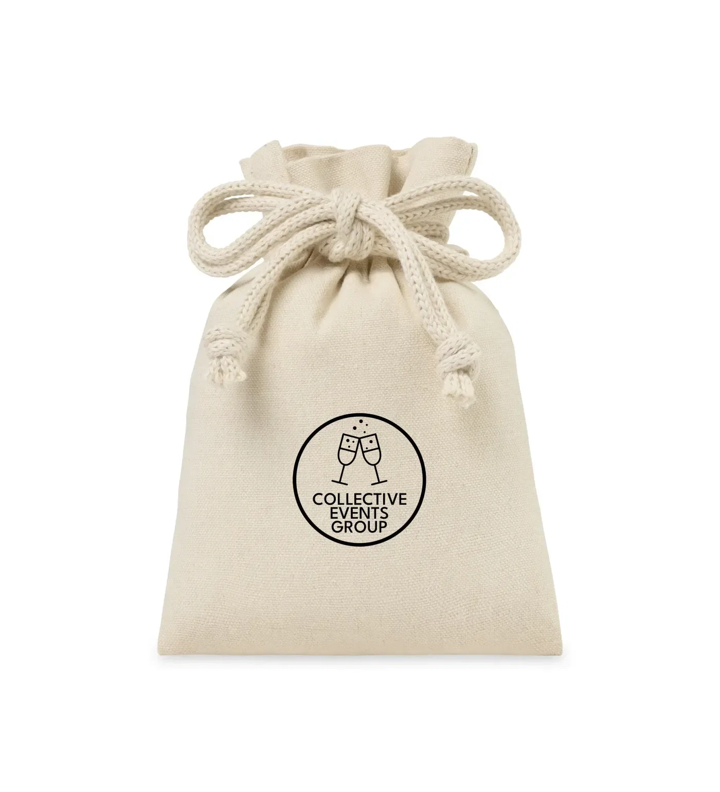 Eco-conscious Canvas Drawstring Gift Bag - Small — view 2