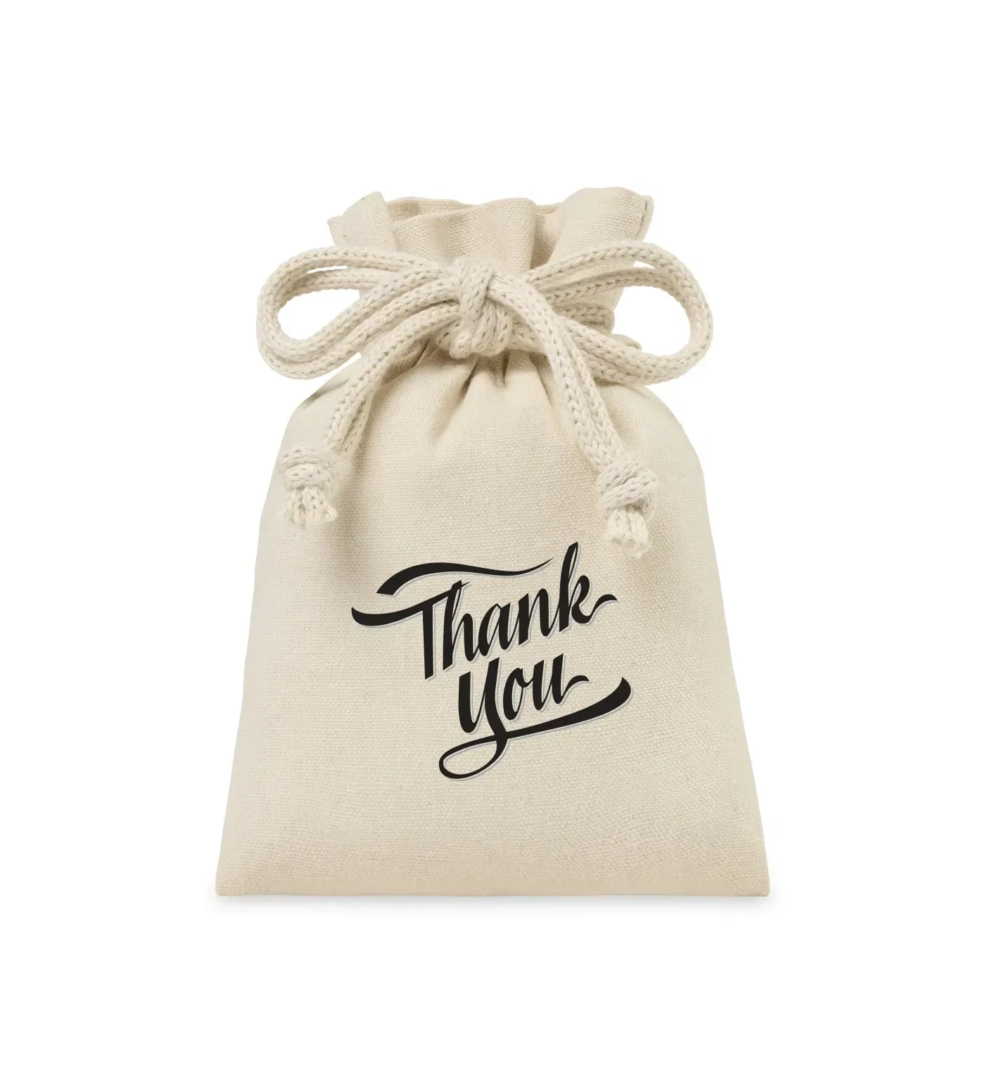 Eco-conscious Canvas Drawstring Gift Bag - Small — view 4