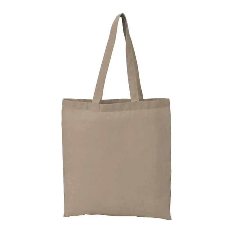 Eco-Friendly 5oz Recycled Cotton Twill Tote Bag — view 10