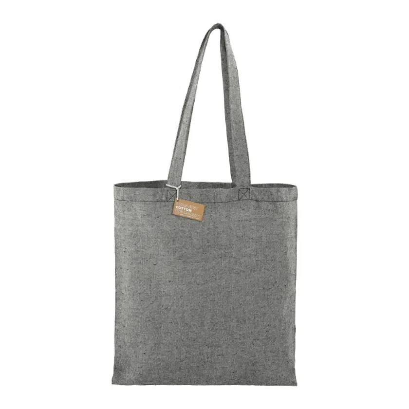 Eco-Friendly 5oz Recycled Cotton Twill Tote Bag — view 3