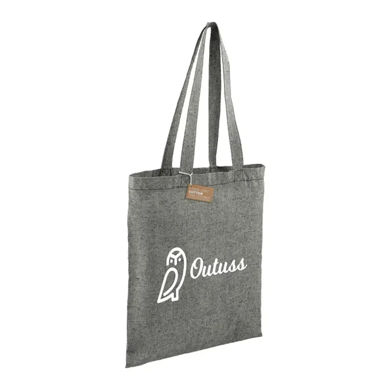 Eco-Friendly 5oz Recycled Cotton Twill Tote Bag — view 4