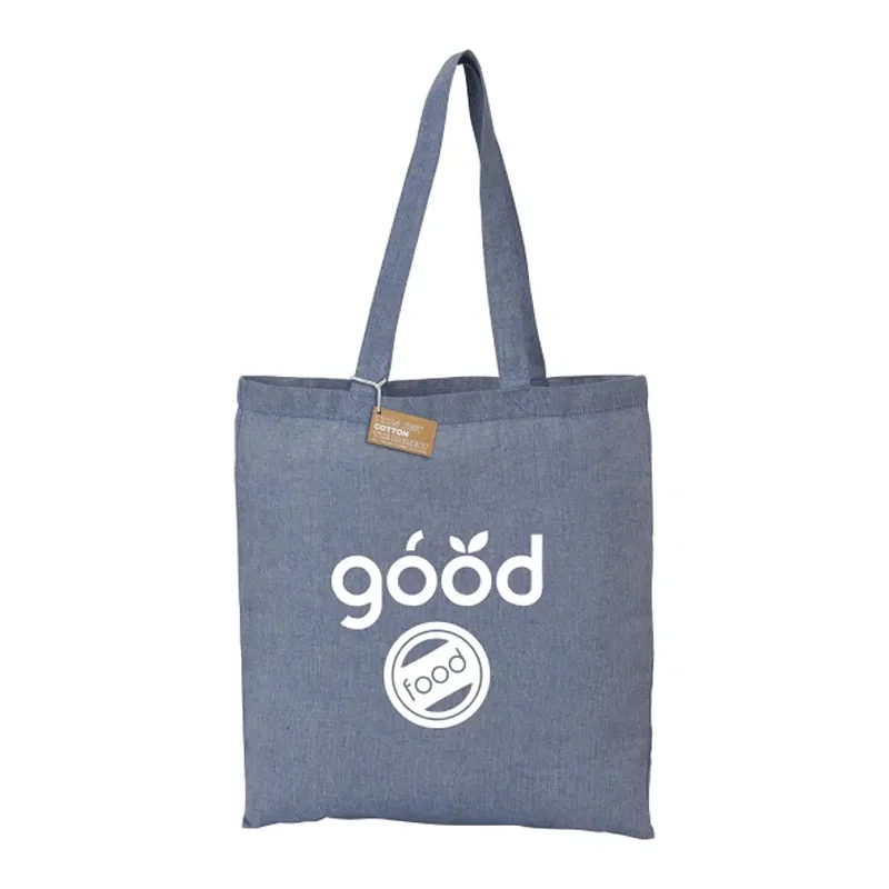 Eco-Friendly 5oz Recycled Cotton Twill Tote Bag — view 5
