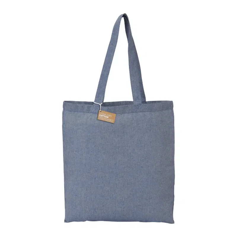 Eco-Friendly 5oz Recycled Cotton Twill Tote Bag — view 6