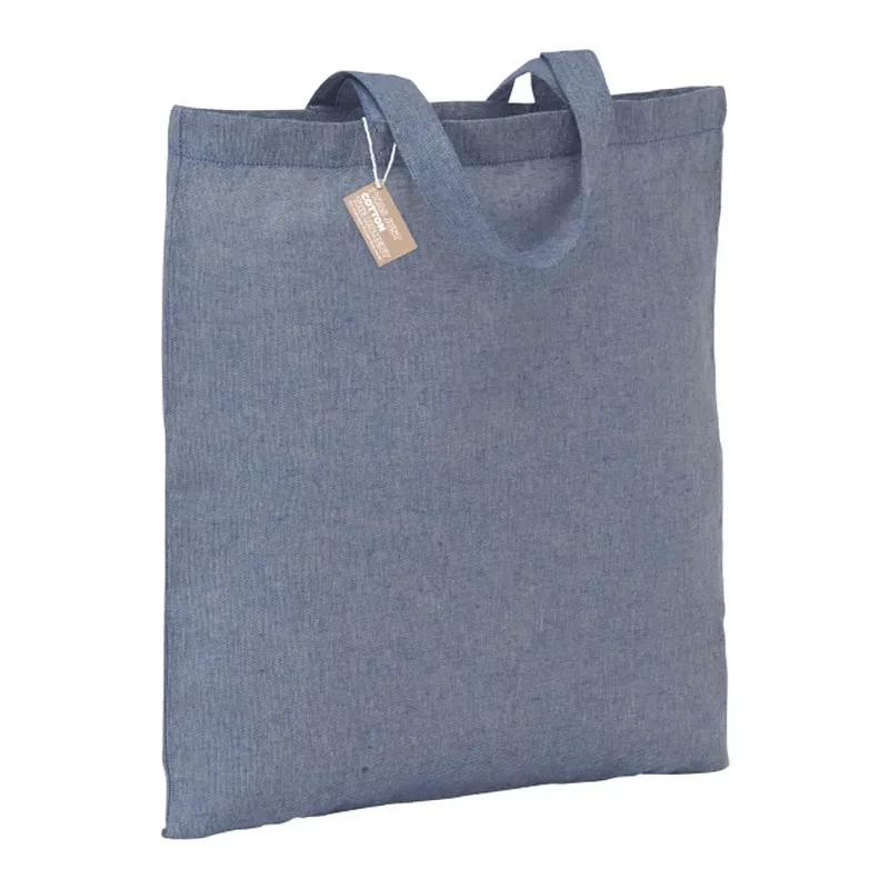 Eco-Friendly 5oz Recycled Cotton Twill Tote Bag — view 7