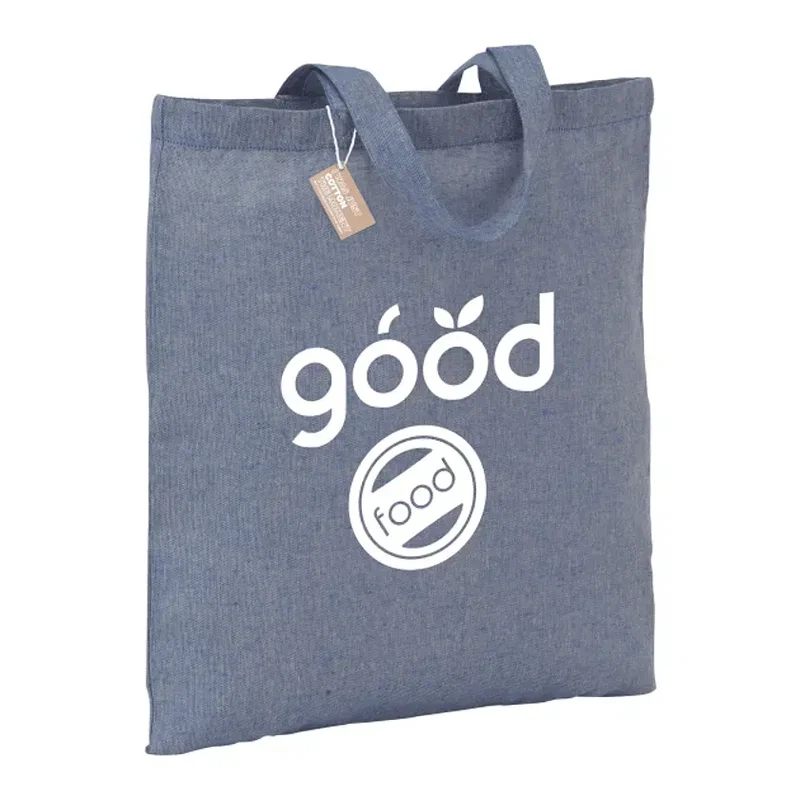 Eco-Friendly 5oz Recycled Cotton Twill Tote Bag — view 8