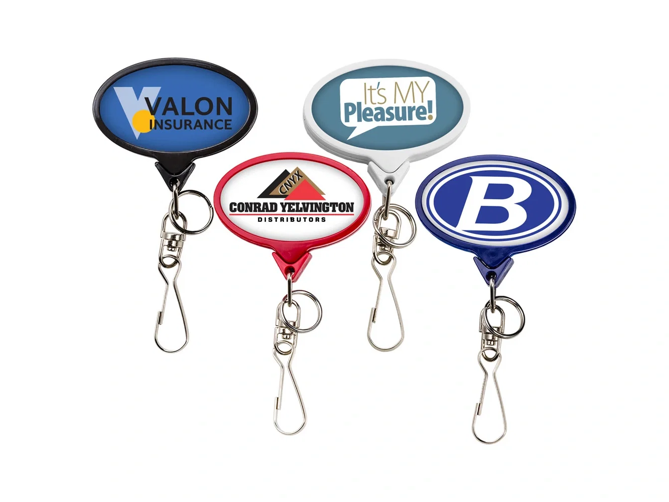 Eco-Friendly Banboo Badge Reel with “J” Hook & Mini Split Ring Attachments  — view 4
