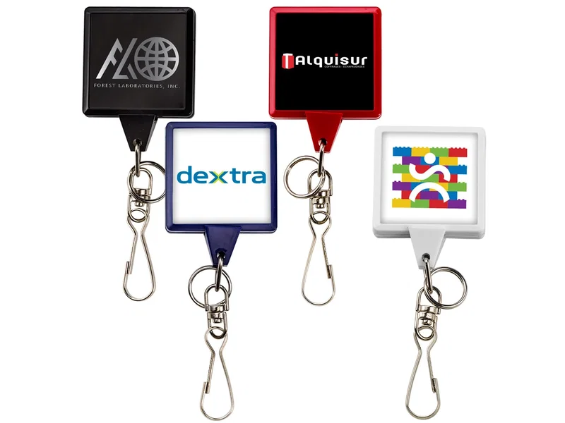 Eco-Friendly Banboo Badge Reel with “J” Hook & Mini Split Ring Attachments  — view 5