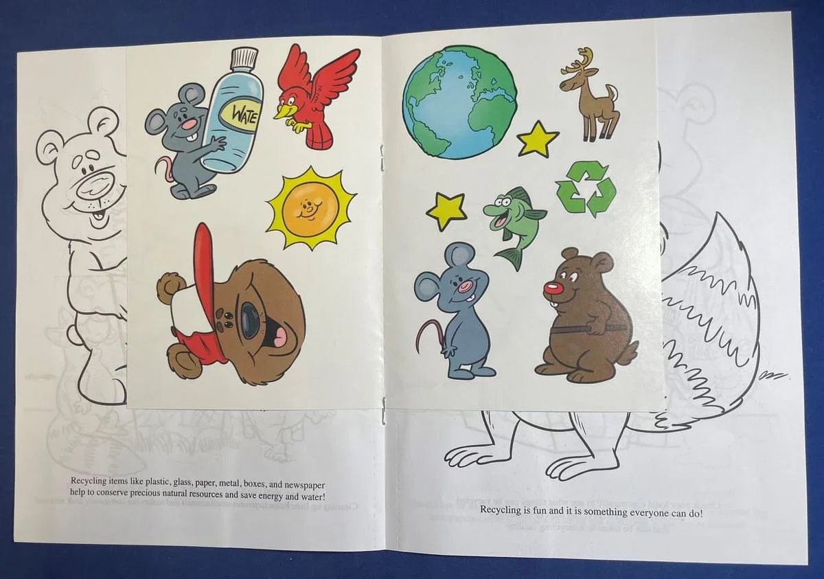 Eco-Friendly Fun Sticker Book & Crayon Set (Ages 3+) - Environmental Education with Full-Color Stickers — view 3