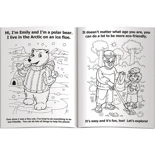 Pack of 4 non-toxic Fun Pak crayons included with Eco-Friendly Polar Bear combo