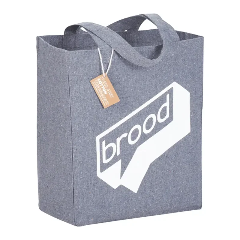 7 oz. Eco-Friendly Recycled Cotton Grocery Tote Bag — view 3