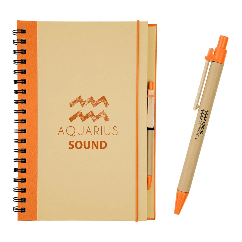 Complete spiral notebook shown from top to bottom