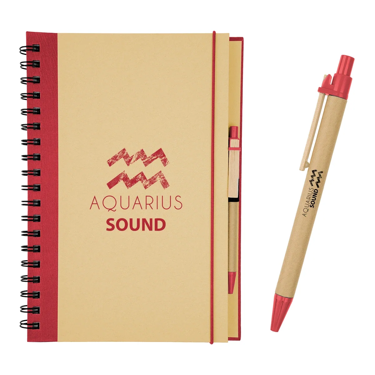 Back of the spiral notebook pictured without any decoration
