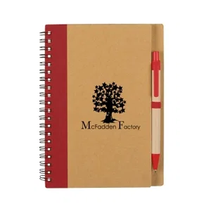 60-Page Eco Spiral Notebook & Pen