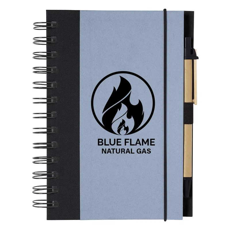 Blank cover surface offers space for a company name
