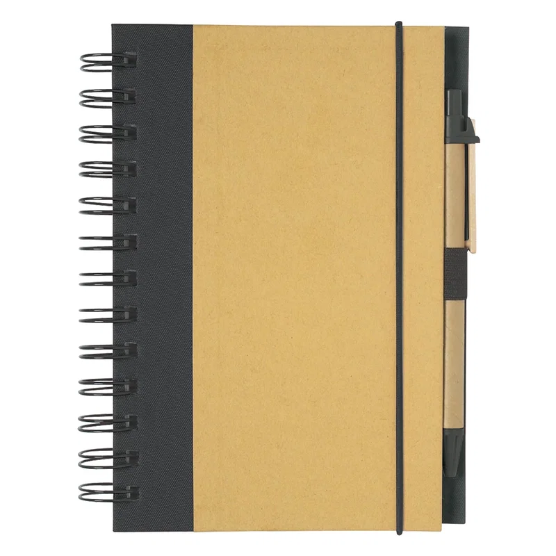 Standing upright, the journal leans slightly forward