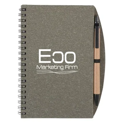 70-Page Eco Spiral Notebook & Pen