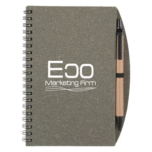 70-Page Eco Spiral Notebook & Pen