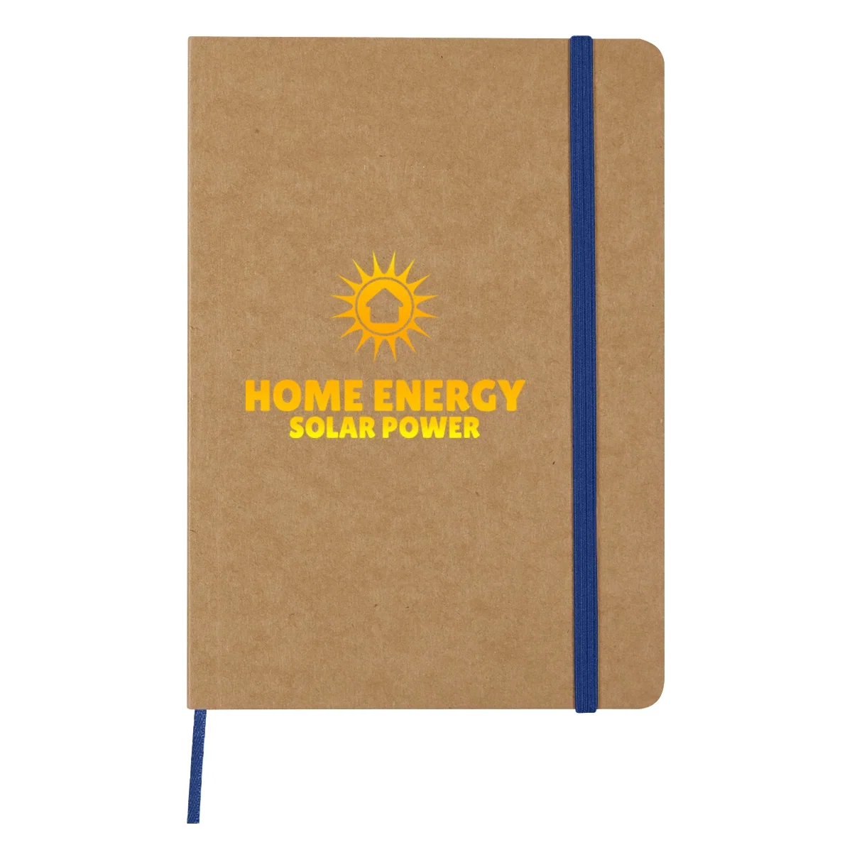 Recycled-look journal sized five by seven inches for a bag