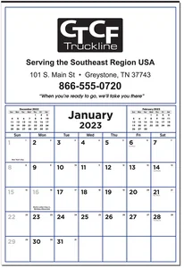 Economy 12 Sheet Contractor Wall Calendar