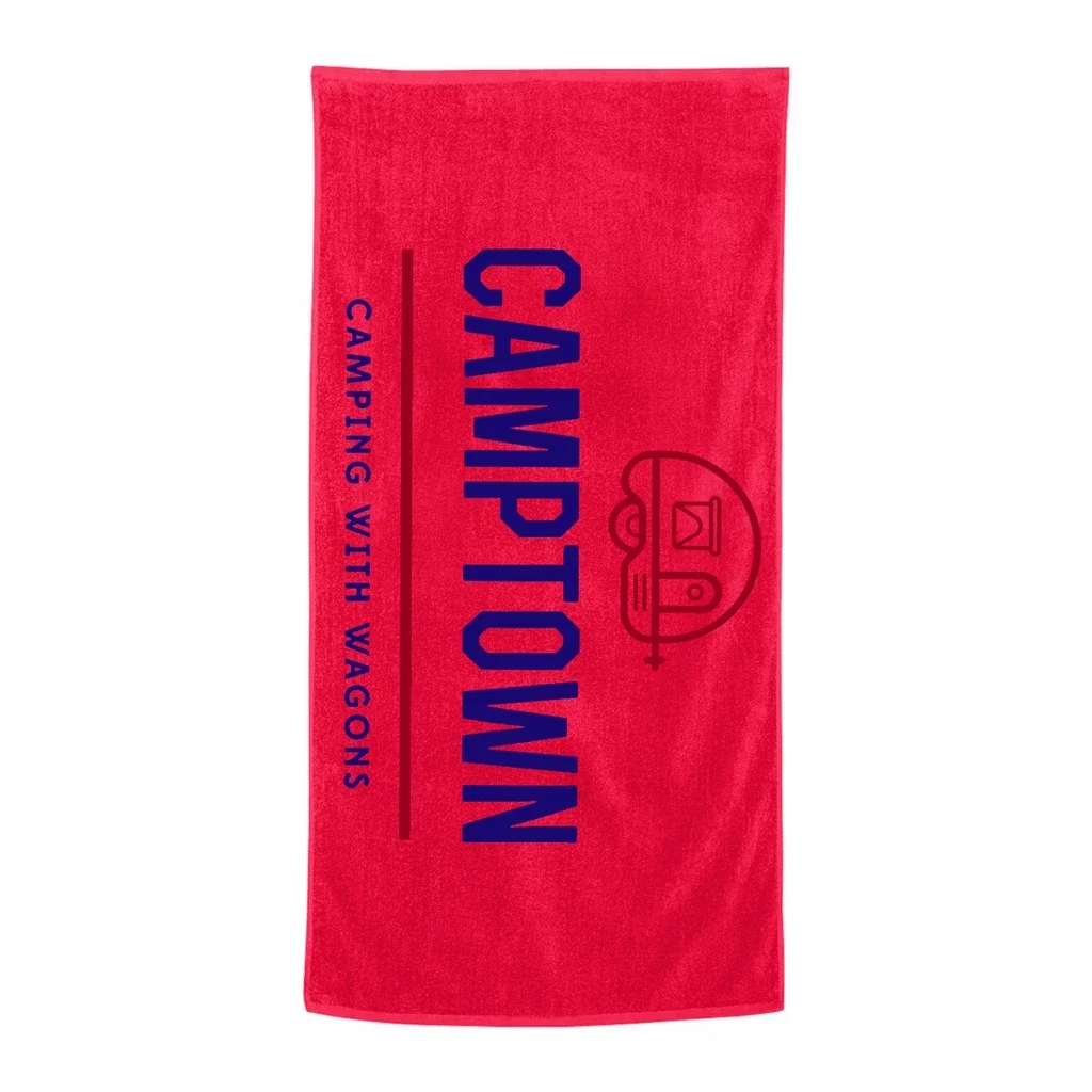 Economy Beach Towel — Red — view 4