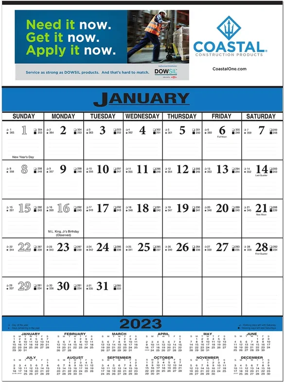 Economy Contractor 12 Sheet Wall Calendar