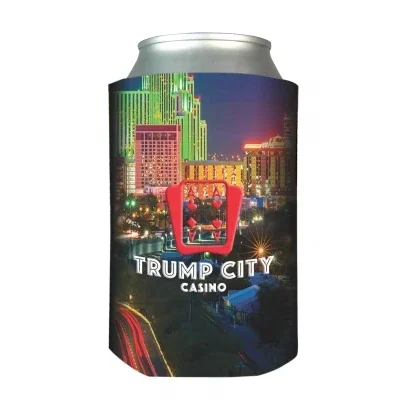 Insulated sleeve shown holding a standard beverage can