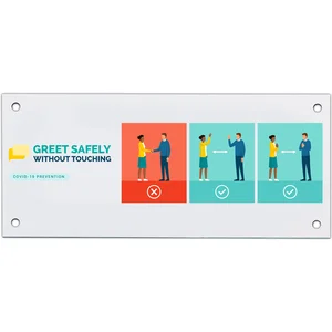 Economy Plastic Signs: 50-75 sq. in.