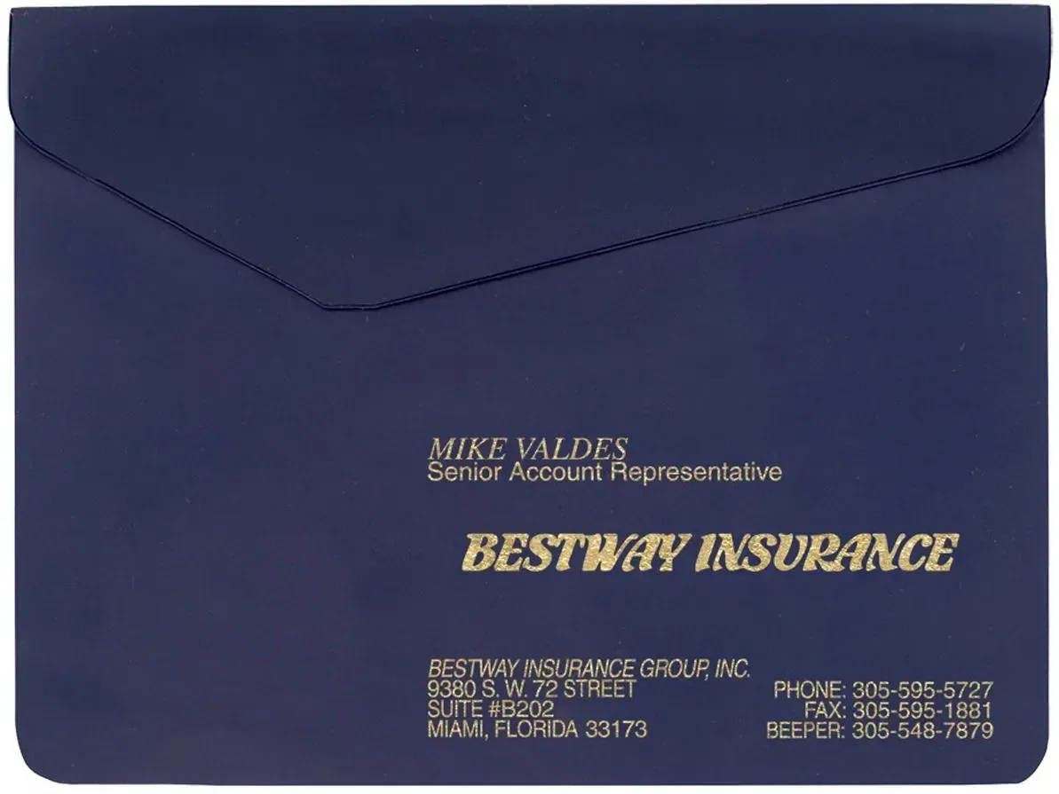 Personalized Promotional Vinyl Flap Portfolio — view 2