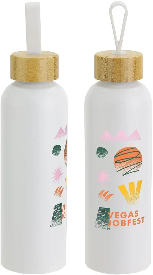 Branded EcoWave recycled aluminum bottle, color option
