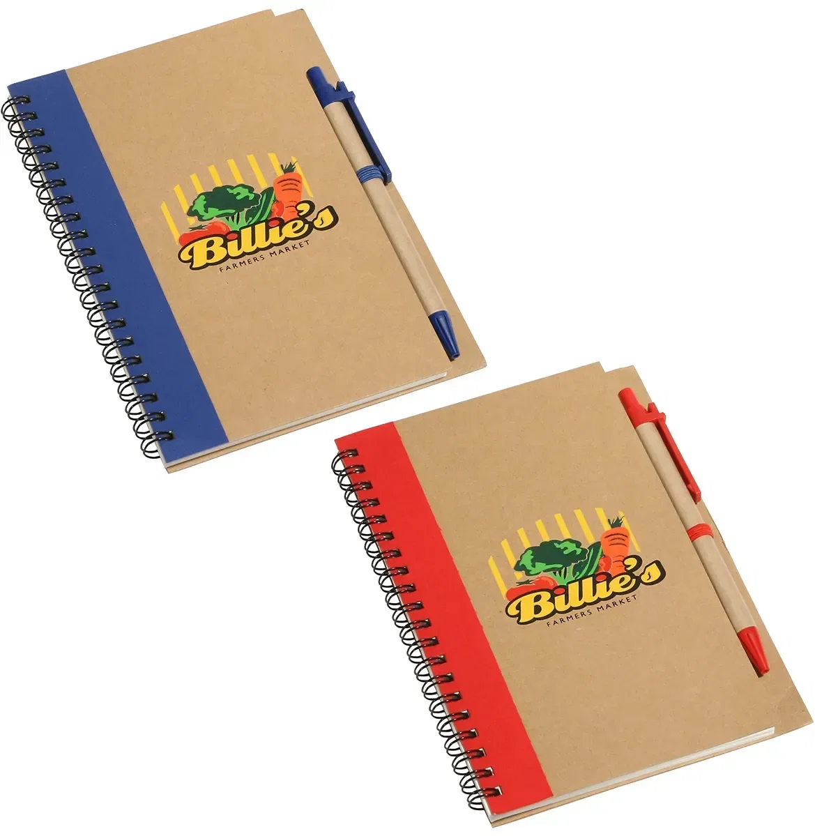 EcoWrite Recycled Spiral Notebook, custom branded recycled notebook front cover