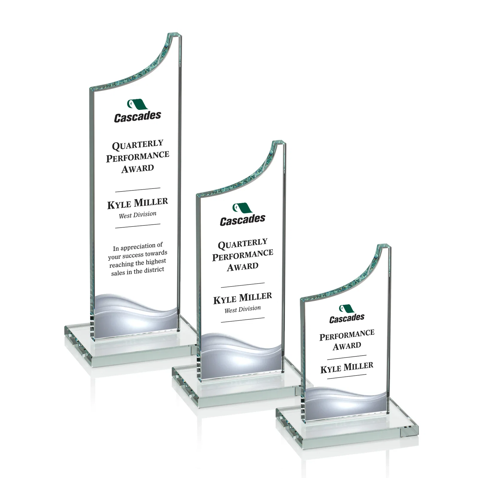Promotional Starfire Crystal Award With a Grooved Peak, awards for graduation ceremonies