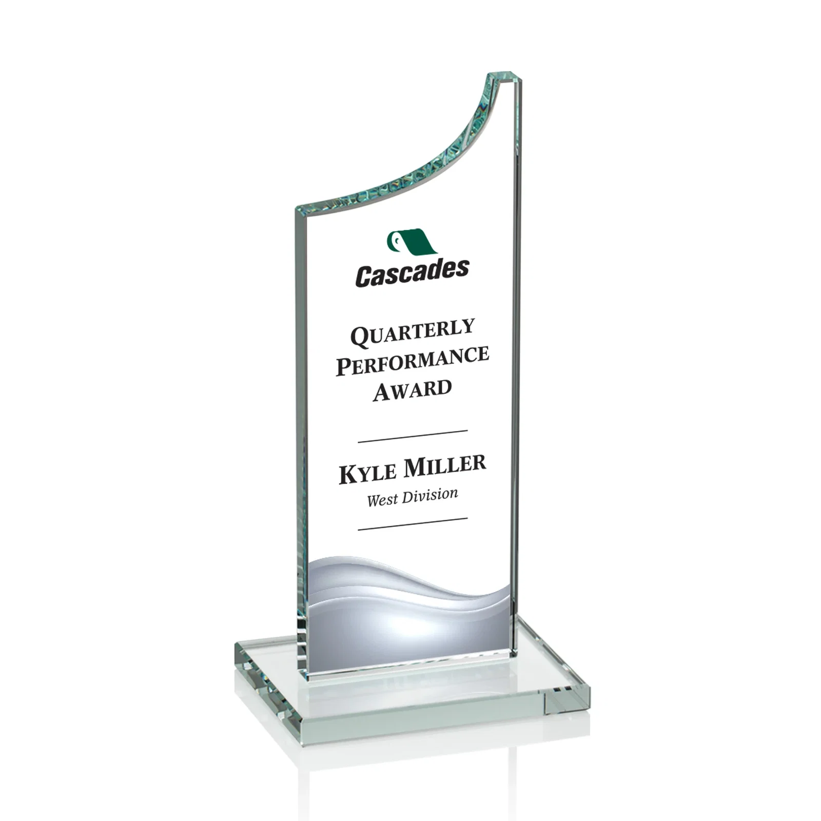 Promotional Starfire Crystal Award With a Grooved Peak, awards for volunteer appreciation