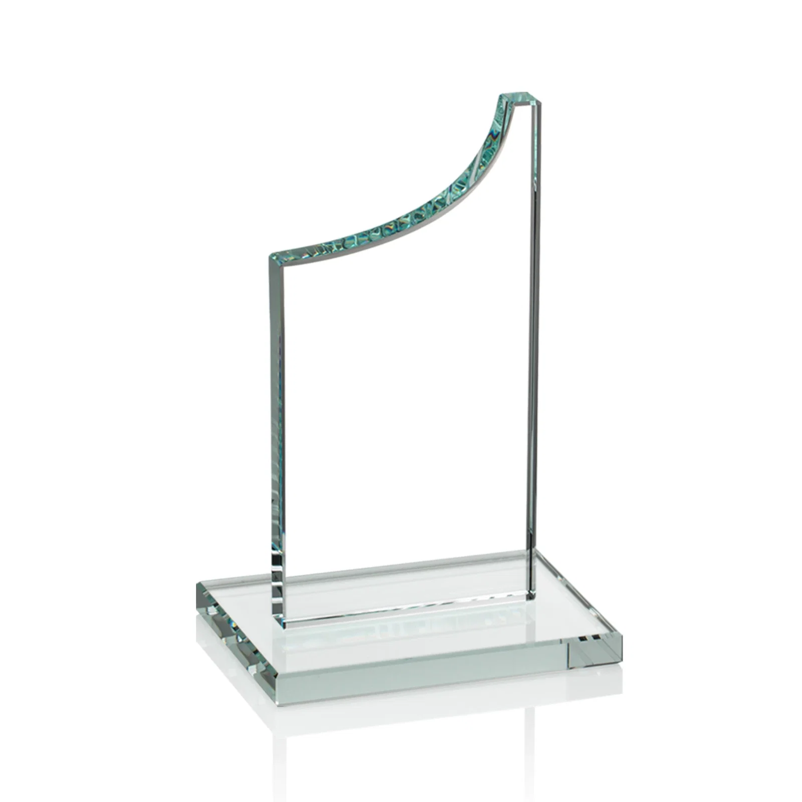 Customized Starfire Crystal Award With a Grooved Peak, awards for sales achievement awards