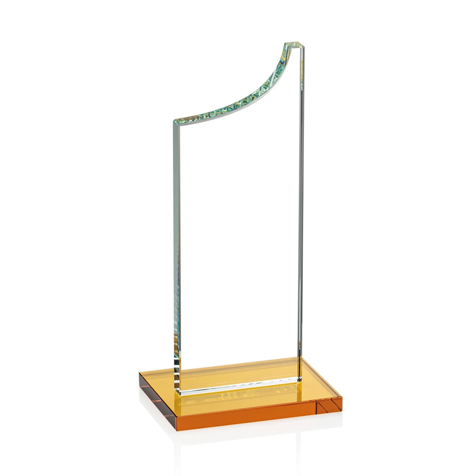 Customized Starfire Crystal Award With a Grooved Peak, awards for graduation ceremonies