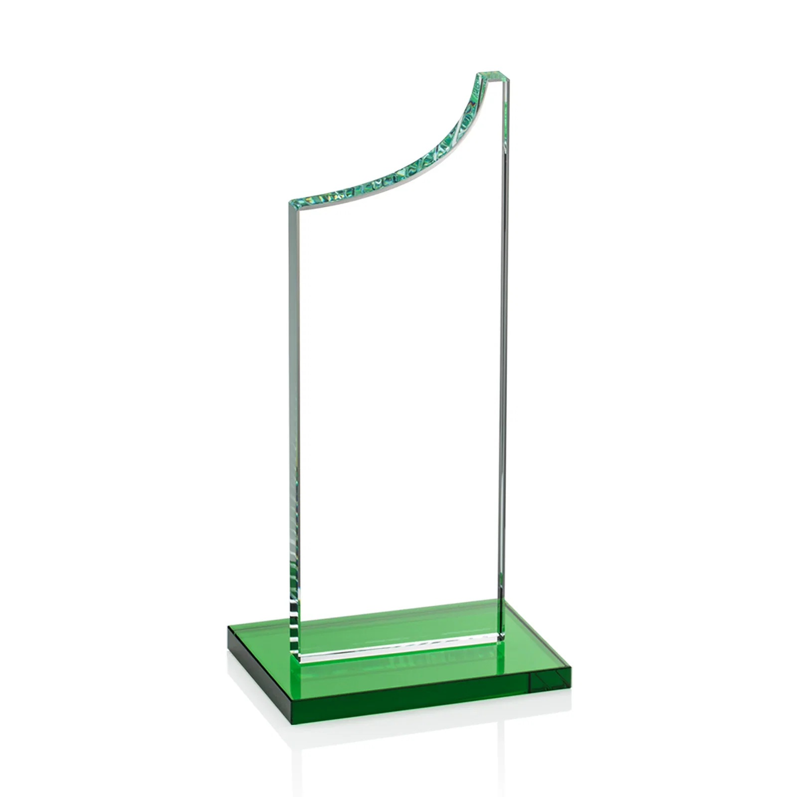Custom Starfire Crystal Award With a Grooved Peak, awards, with your logo for corporate award ceremonies