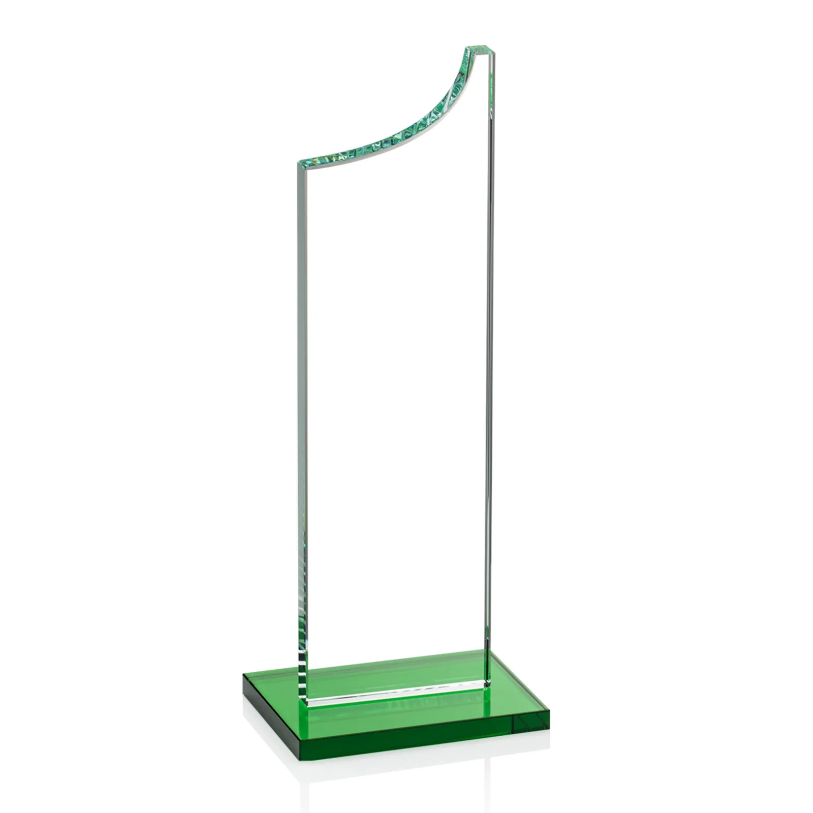Custom Starfire Crystal Award With a Grooved Peak, awards, with your logo for service anniversary gifts