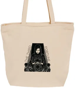 Custom Canvas Zipper Tote Bag (1 Color) - Eden