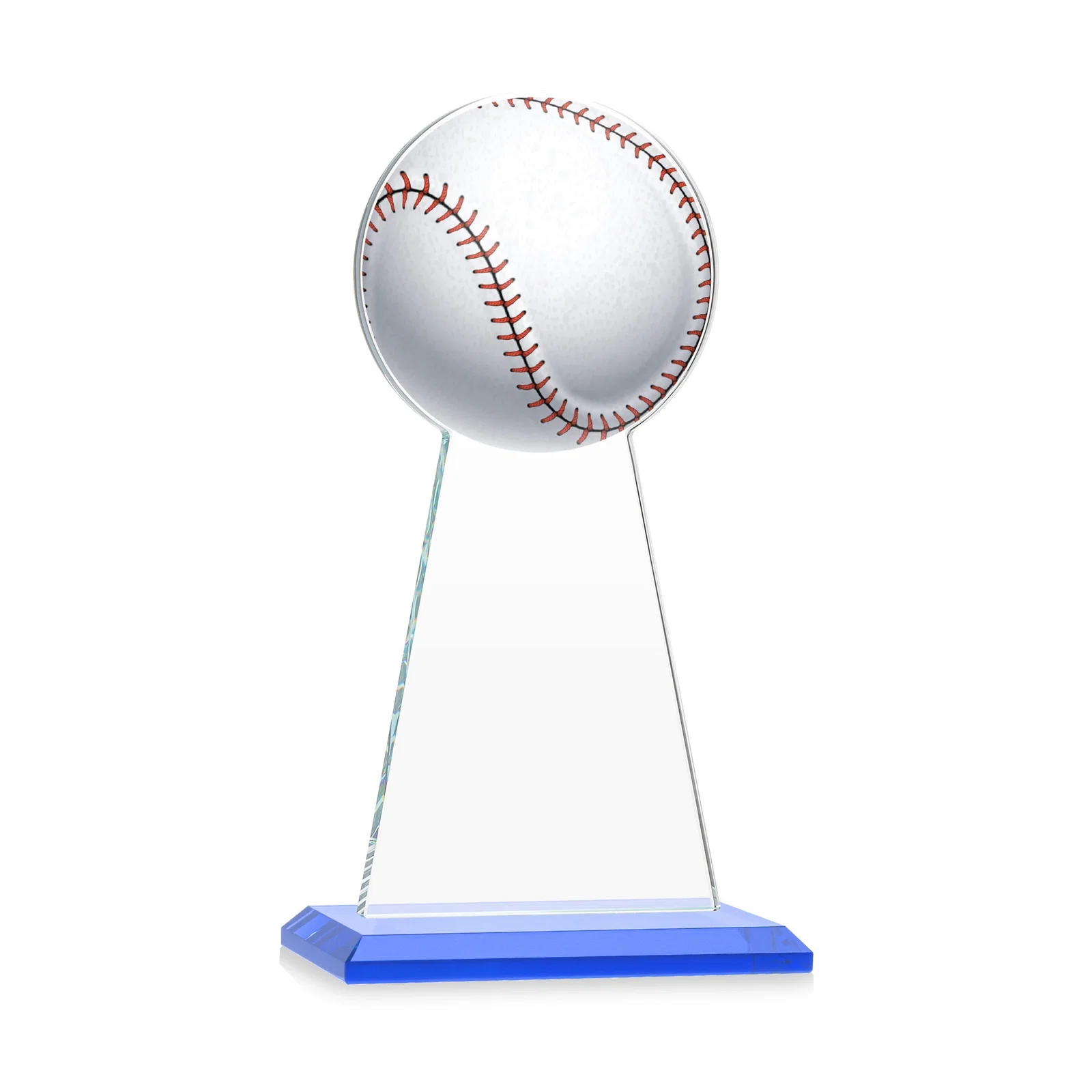 Custom Starfire Crystal Summit Award - Baseball, with your logo for corporate award ceremonies