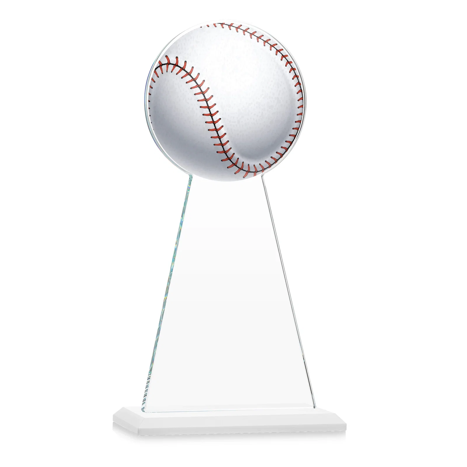 Custom Starfire Crystal Summit Award - Baseball, with your logo for team milestone celebrations