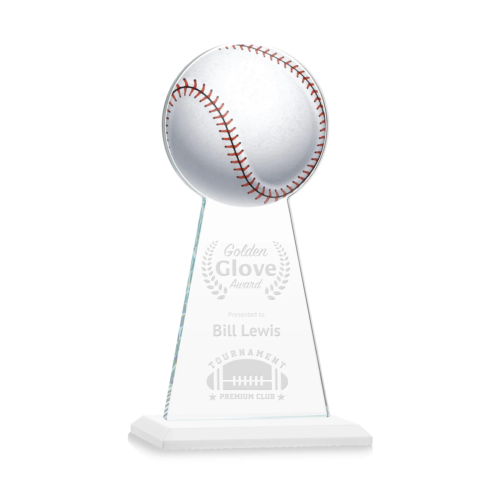 Promotional Starfire Crystal Summit Award - Baseball for graduation ceremonies