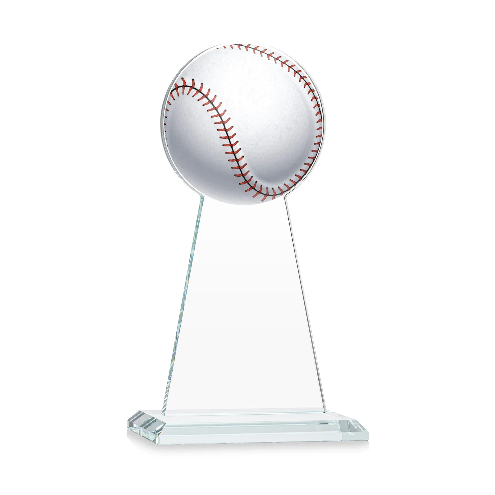 Customized Starfire Crystal Summit Award - Baseball for graduation ceremonies