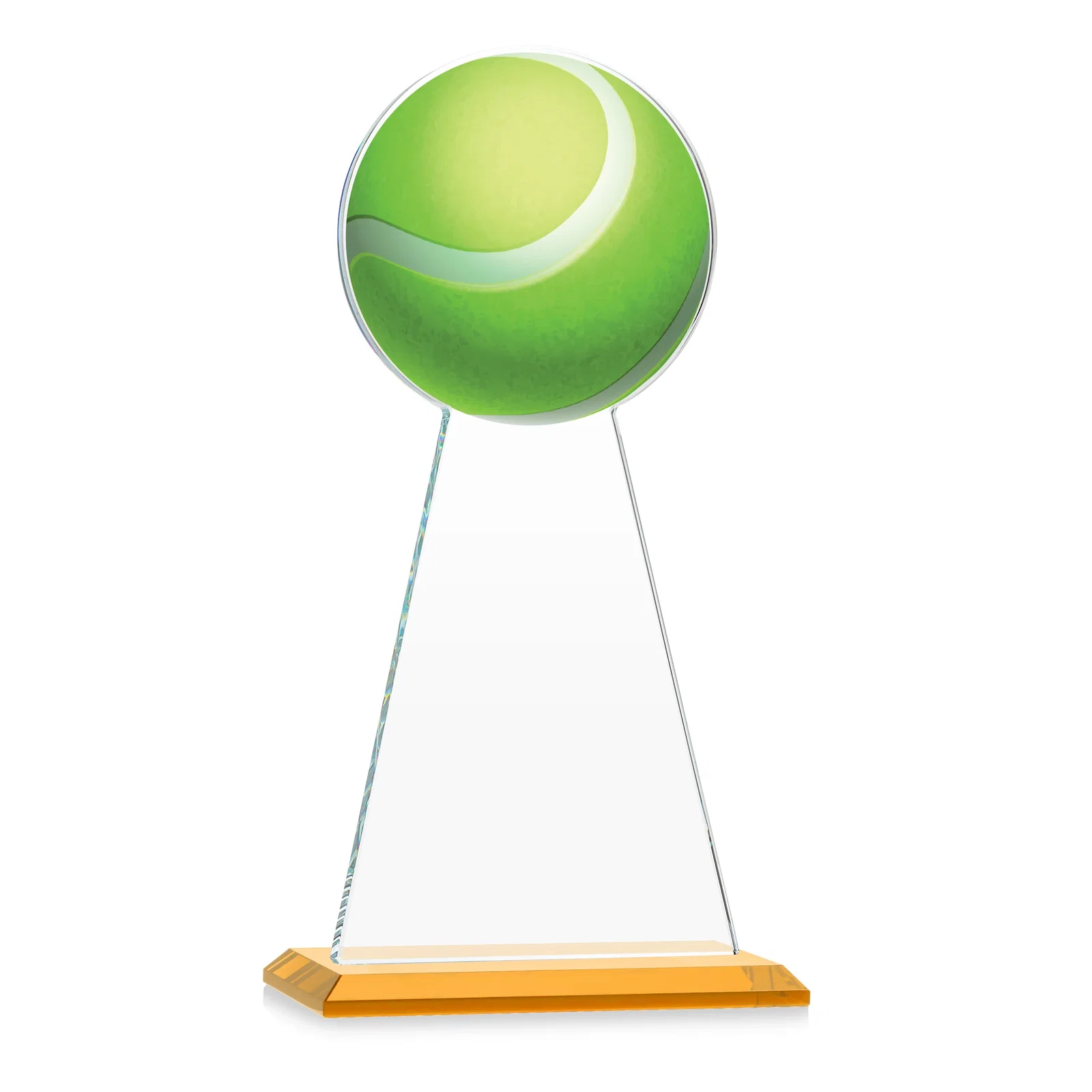 Customized Starfire Crystal Award With Tennis Ball Peak for graduation ceremonies